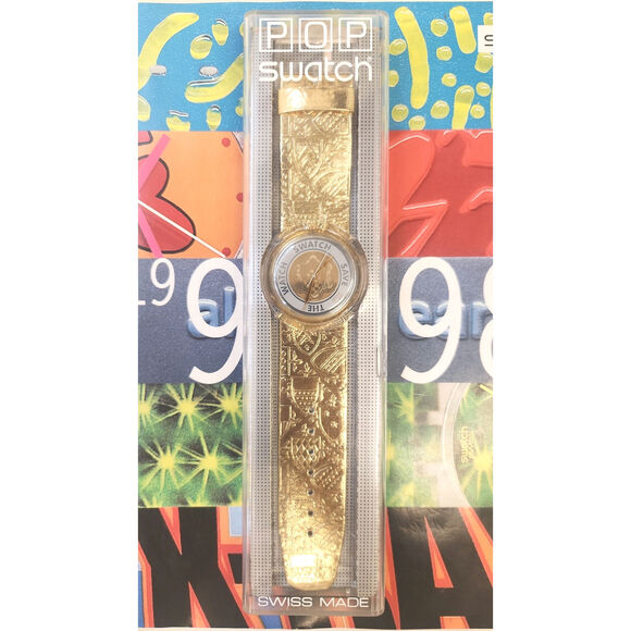Swatch watch GUINEVERE PWK169 1992 Pop New Old Stock with case and battery - Picture 2 of 8